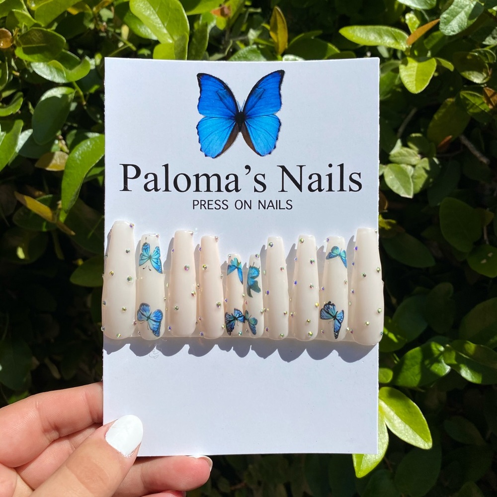 Butterfly press on nail set 🦋